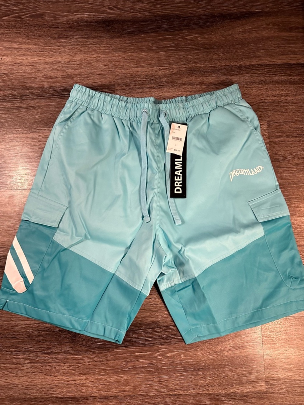 **NEW** Dreamland Swimtrunks sz XL Men's Two-Tone Aqua Shorts